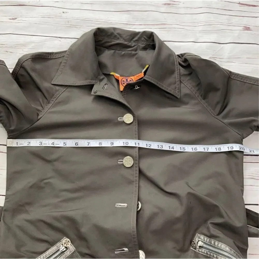 Tory Burch Gray Lightweight Trench Coat
